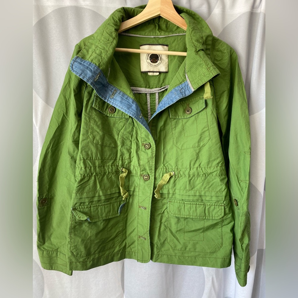 Daughters of the Liberation green jacket/coat Size 4 Anthropologie